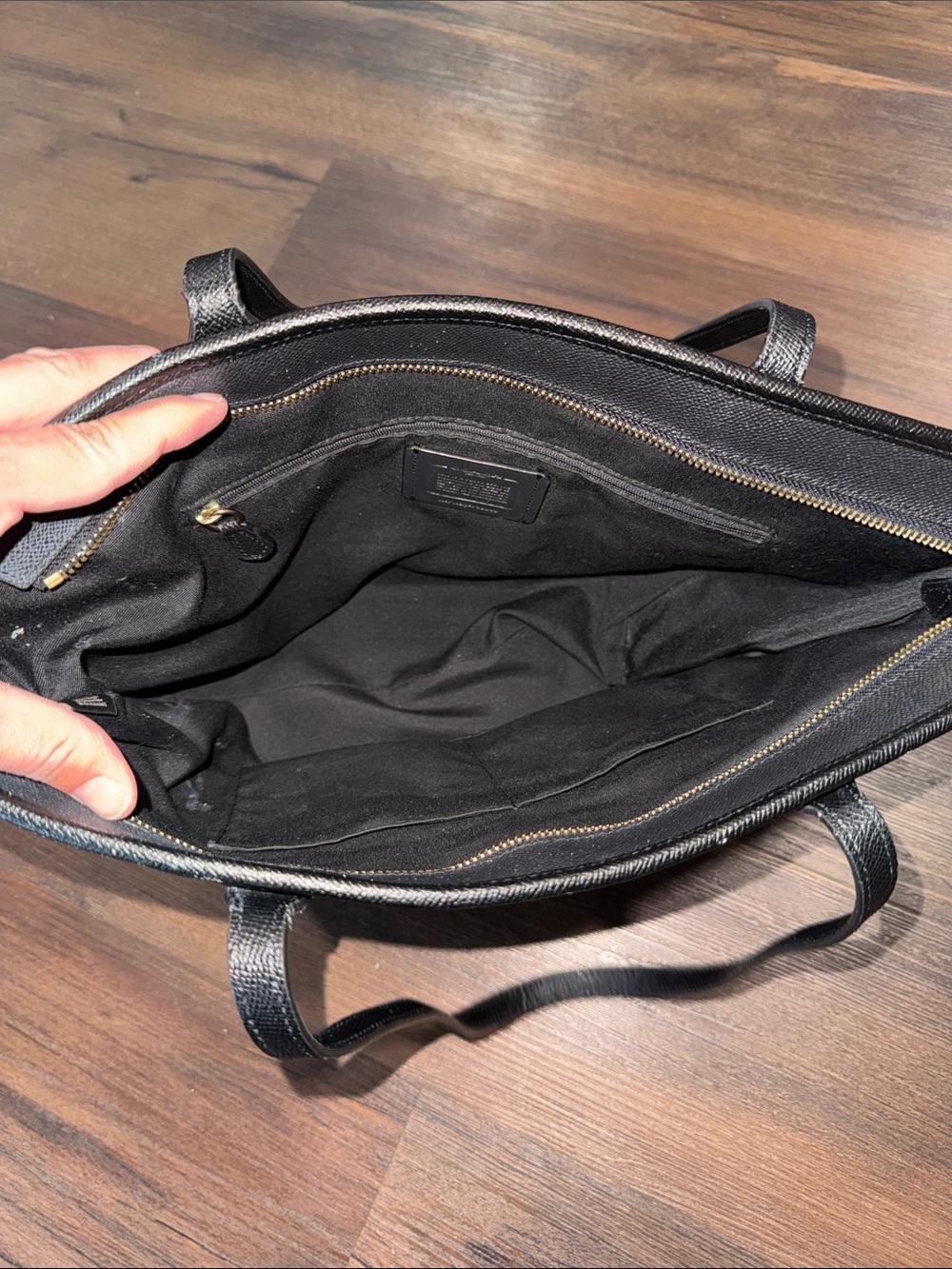 Coach Pebble Leather Tote Bag - Picture 4 of 14